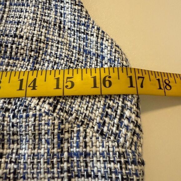 Karl Lagerfeld Paris Blue Tweed Tie Front Sheath Dress Size 4 Classic, Career - Picture 10 of 13